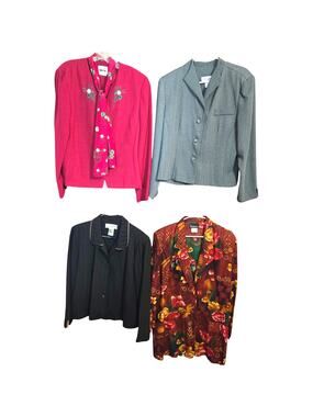 Women's 16 Extra Large Blazer Suit Separate Jacket Top Wholesale Bulk Lot 4 XL